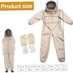 Ventilated XXL Beekeeping Suit with Gloves and Veil