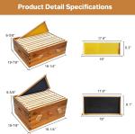 10 Frame Beehive Set with Beeswax-Coated Boxes