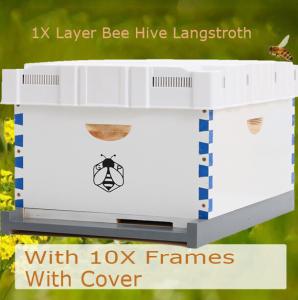 Langstroth Beehive Set with Frames and Cover