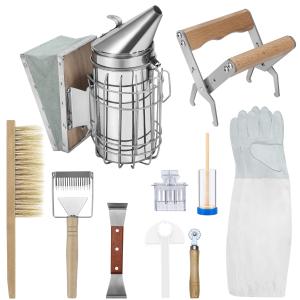10-Piece Starter Kit for Beekeeping Equipment
