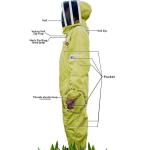 Full Bee Suit for Adults with Fence Veil