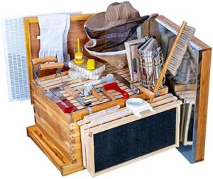 10-Frame Beehive Starter Kit with Wax Coating