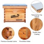 10-Frame Beehive Starter Kit with Wax Coating