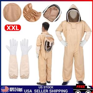 Heavy Duty Beekeeping Suit with Gloves XXL