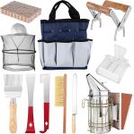 11-Piece Beekeeping Starter Kit with Hive Tool
