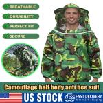 Camouflage Beekeeping Jacket with Veil and Hat