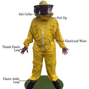Beekeeper Full Bee Suit with Removable Veil, 2XL