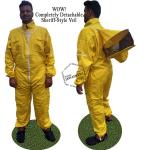 Beekeeper Full Bee Suit with Removable Veil, 2XL