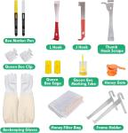 31-Piece Complete Beekeeping Tools Kit with Suit