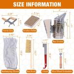 14-Piece Beekeeping Starter Kit with Smoker and Tools
