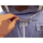 4XL Purple Beekeeper Suit with Veil - Durable