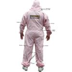 Pink Beekeeper Full Suit with Removable Veil, 2XL