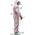 Pink Beekeeper Full Suit with Removable Veil, 2XL