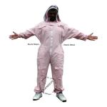 Pink Beekeeper Full Suit with Removable Veil, 2XL