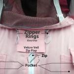Pink Beekeeper Full Suit with Removable Veil, 2XL