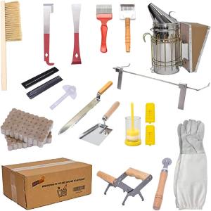 20-Piece Beekeeping Starter Kit with Smoker and Tools