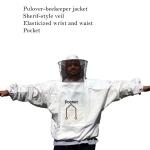 Lightweight 4XL Unisex Beekeeper Jacket with Veil