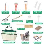 Beehive Tool Set with Frame Holder for Beginners