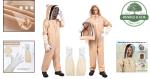 Ventilated Beekeeping Suit with Gloves and Hood