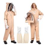 Ventilated Beekeeping Suit with Gloves and Hood