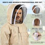 Ventilated Beekeeping Suit with Gloves and Hood