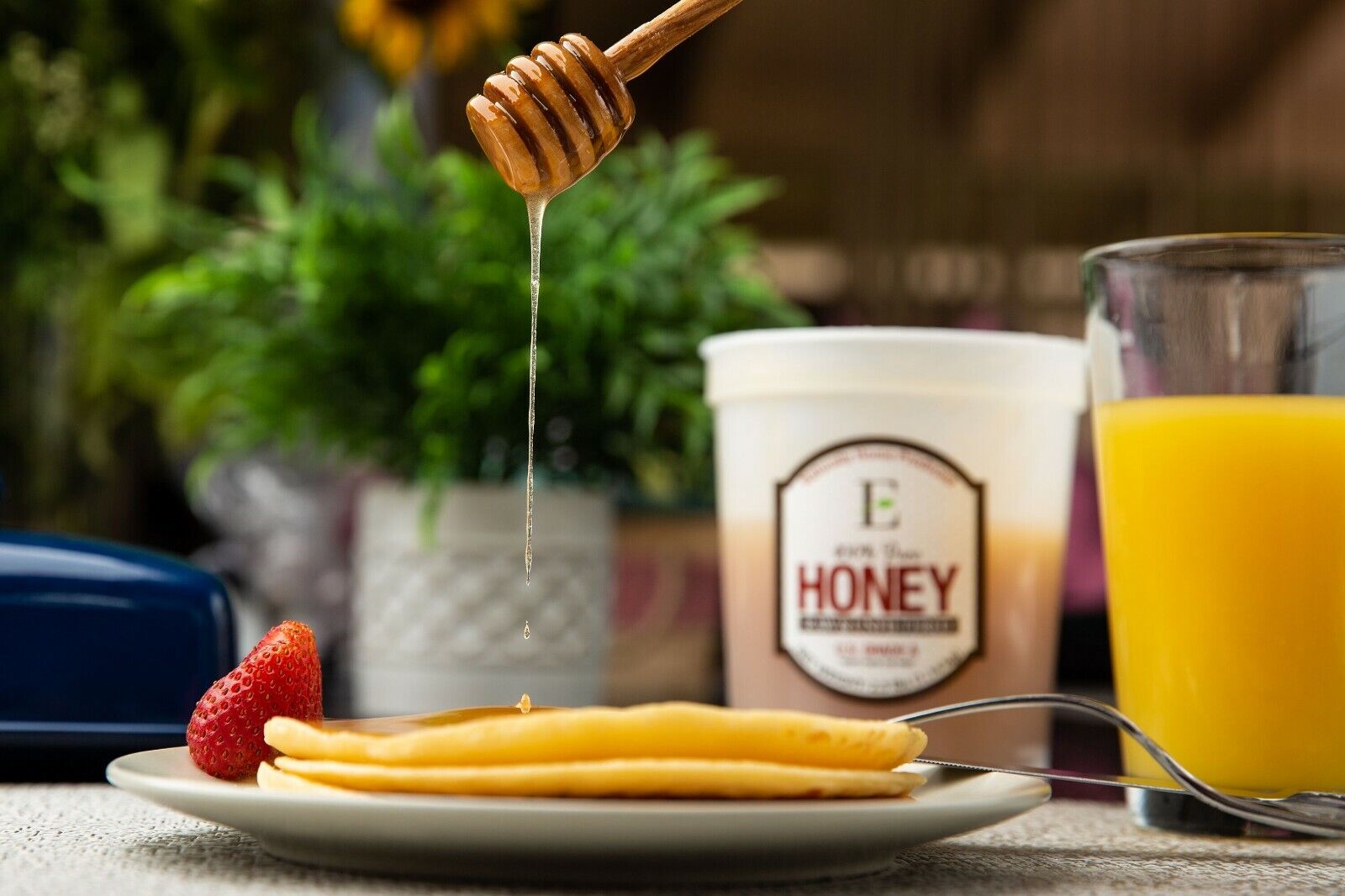 5 lbs Raw Utah Honey - 100% Pure Beekeeper's Delight