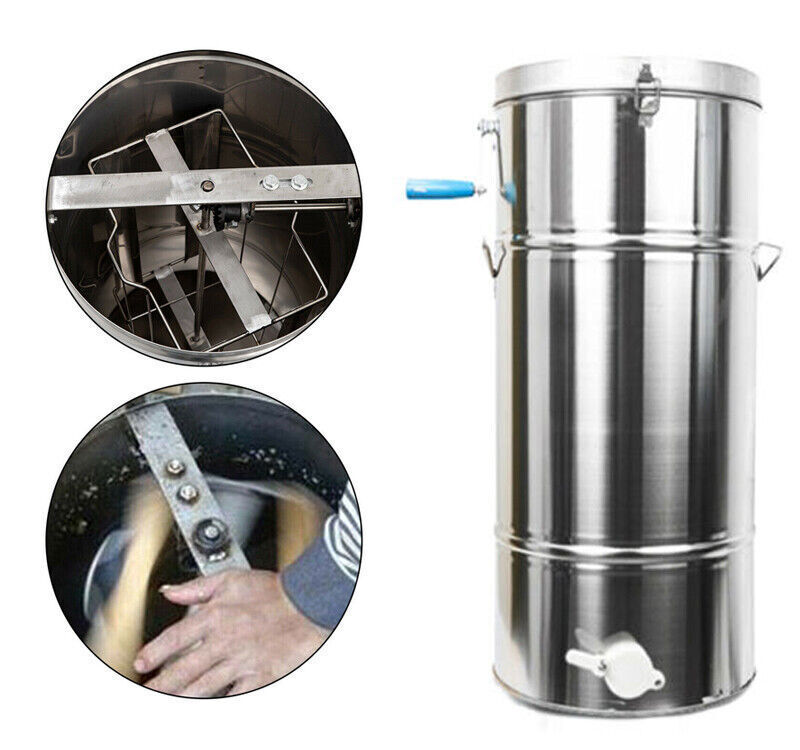 Manual 2 Frame Honey Extractor - Stainless Steel