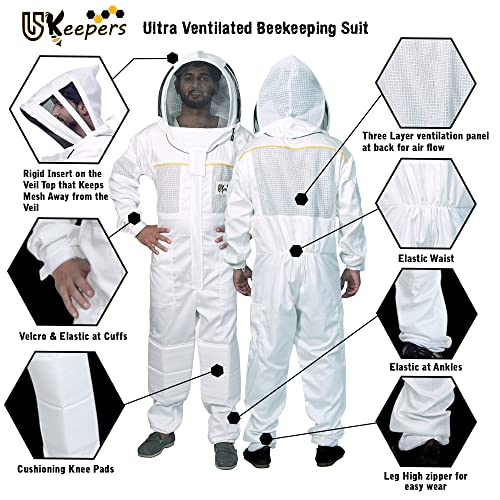 Polly Cotton Bee Suit with Ultra Ventilation & Accessories