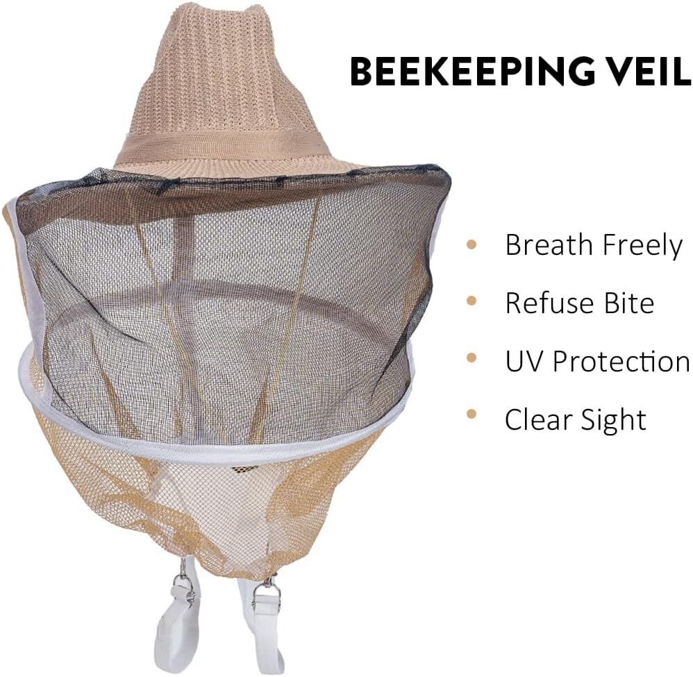 Cedar 10-Frame Beehive Kit with Tools & Veil