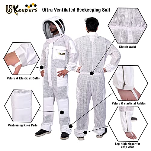 USKEEPERS Bee Suit with Gloves & Veils 