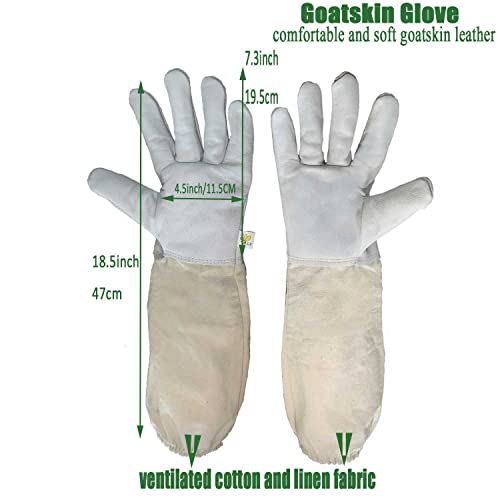 Unisex Beekeeping Suit with Gloves & Ventilated Hood