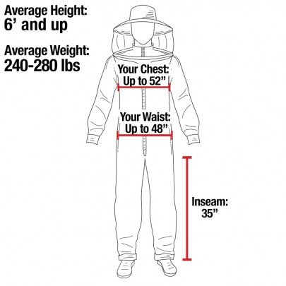 Unisex Cotton Apiary Suit for Beekeepers