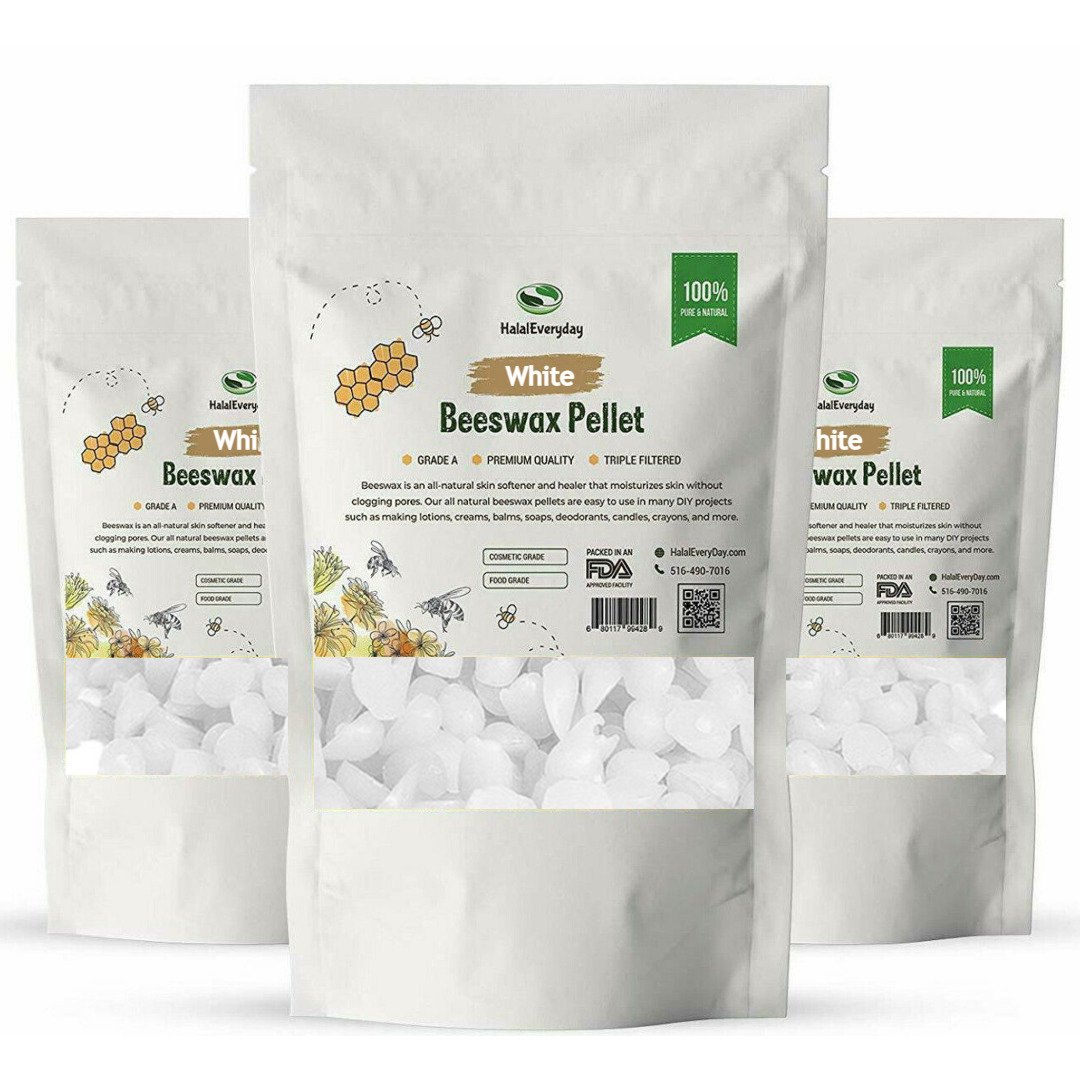 Pure Organic Beeswax Pellets White & Yellow Bulk