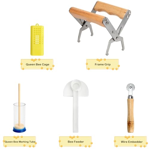 12 PCS Beekeeping Starter Kit, All-in-One Bee Supplies