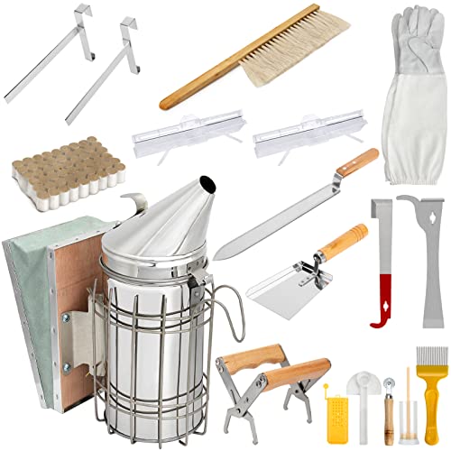 17-Piece Beekeeping Starter Kit by Blisstime
