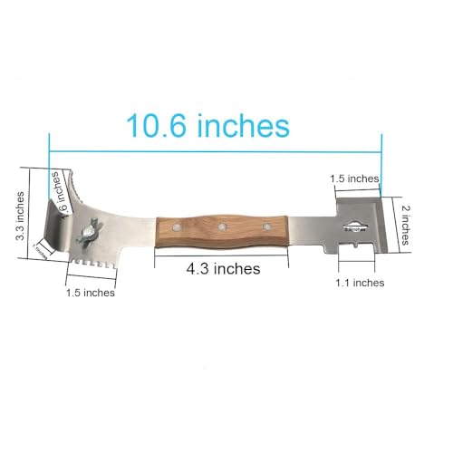 AukBeeFun Steel Hive Tool with 7 Functions