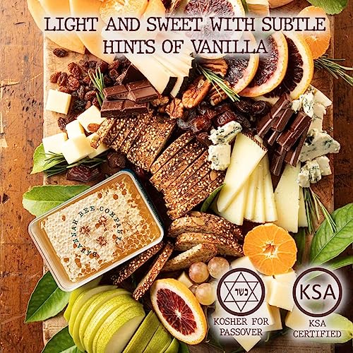 Savannah Bee Acacia Honeycomb: All-Natural, Unfiltered Honey - 5.6oz