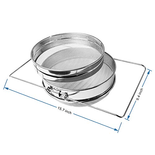 Stainless Steel Double Sieve Honey Strainer - Beekeeping Tools