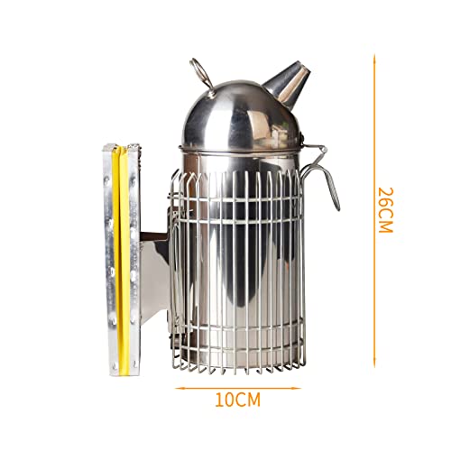 Stainless Steel Bee Smoker with Heat Shield