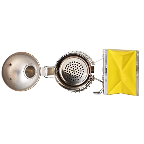 Stainless Steel Bee Smoker with Heat Shield