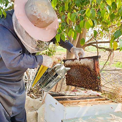 Stainless Steel Bee Smoker with Heat Shield