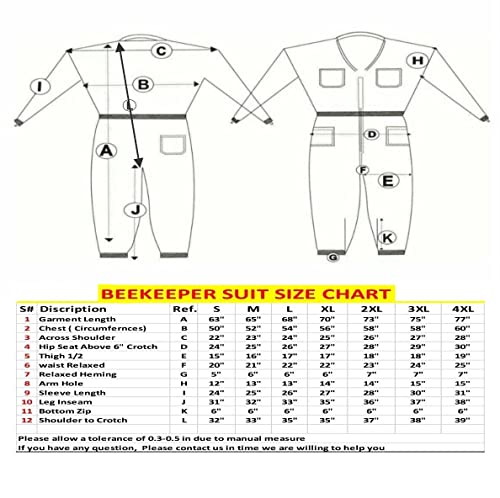 Ventilated 3 Layer Bee Suit with Gloves