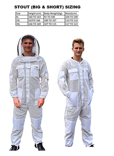 Oz Armour Ventilated Beekeeping Suit with Mesh & Brim Hat