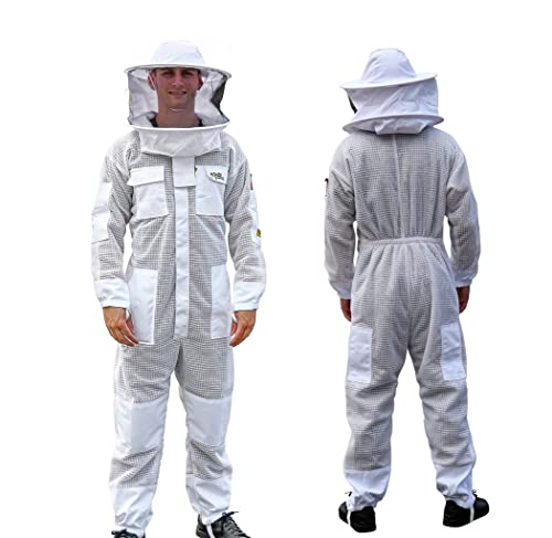 Oz Armour Ventilated Beekeeping Suit with Mesh & Brim Hat