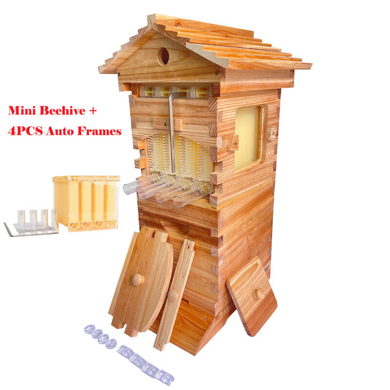 10Pcs Hive Frames + Cedarwood Beehive Box