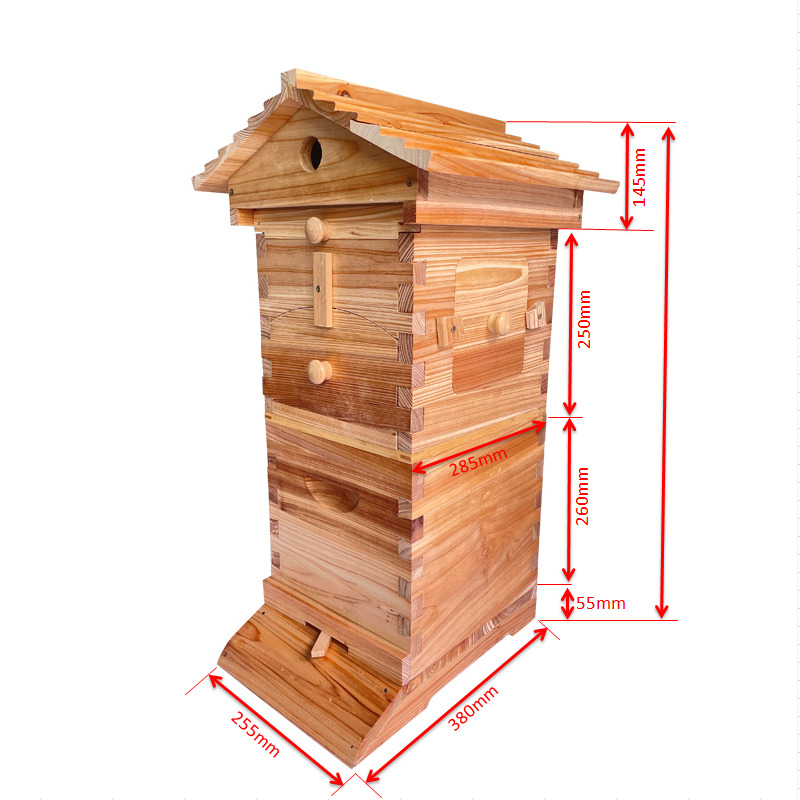 10Pcs Hive Frames + Cedarwood Beehive Box