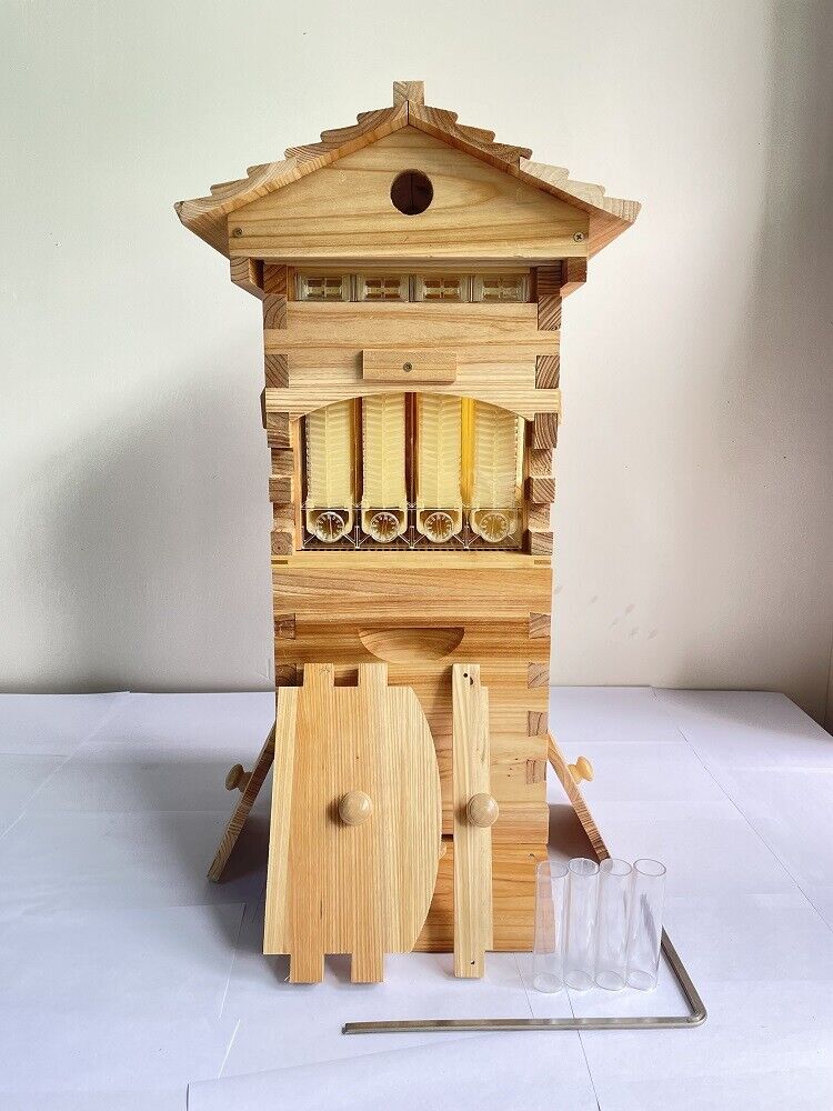 10Pcs Hive Frames + Cedarwood Beehive Box