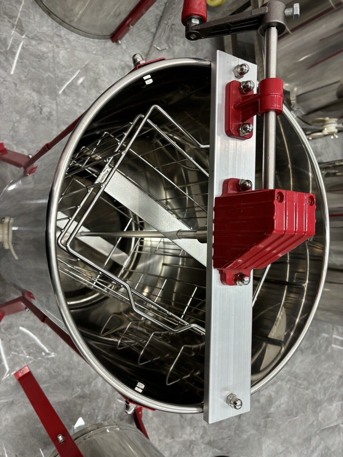 Stainless Steel Manual Honey Extractor for 2 Frames