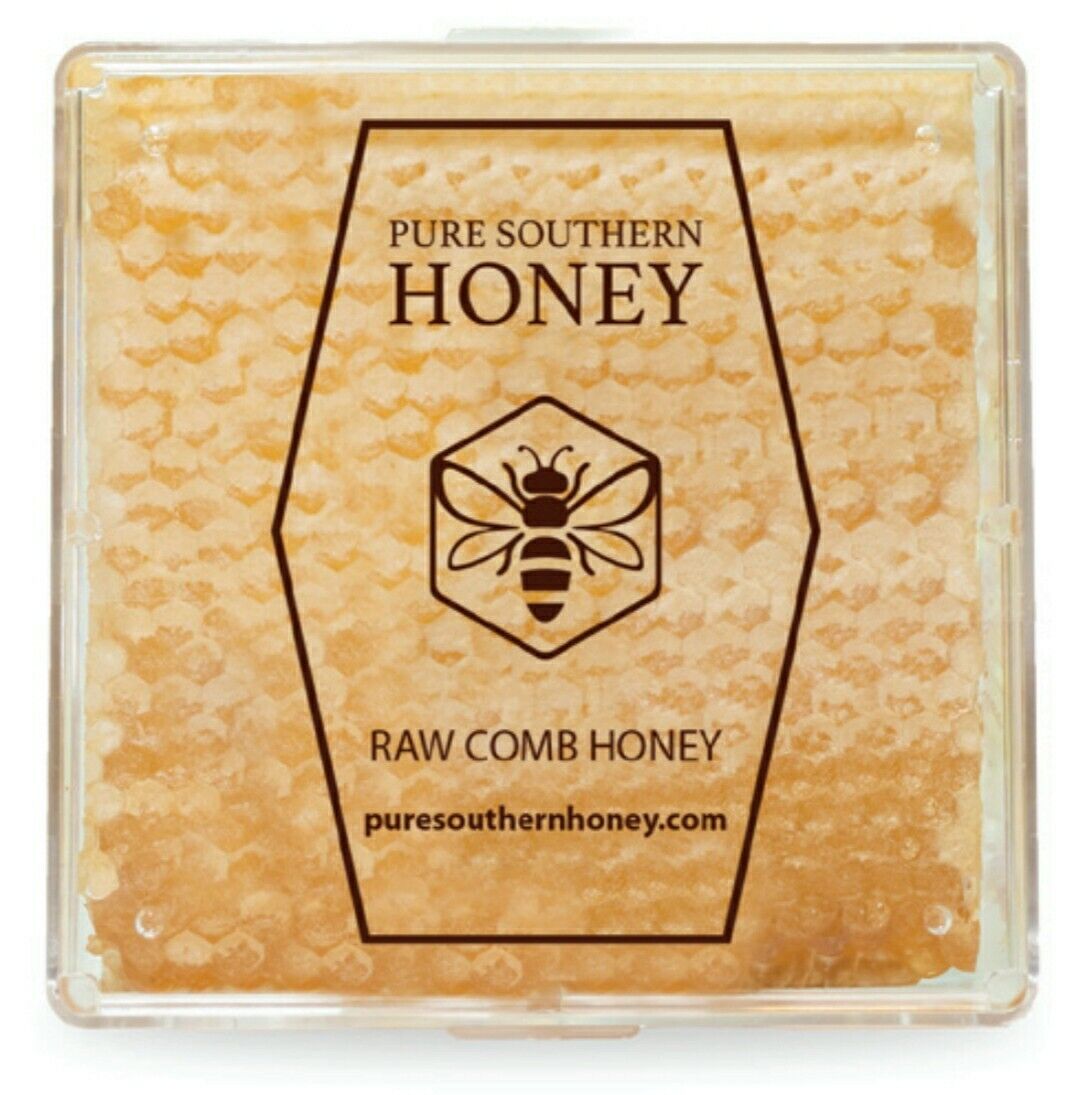Fresh 4"x4" Raw Honeycomb from Pure Southern Honey