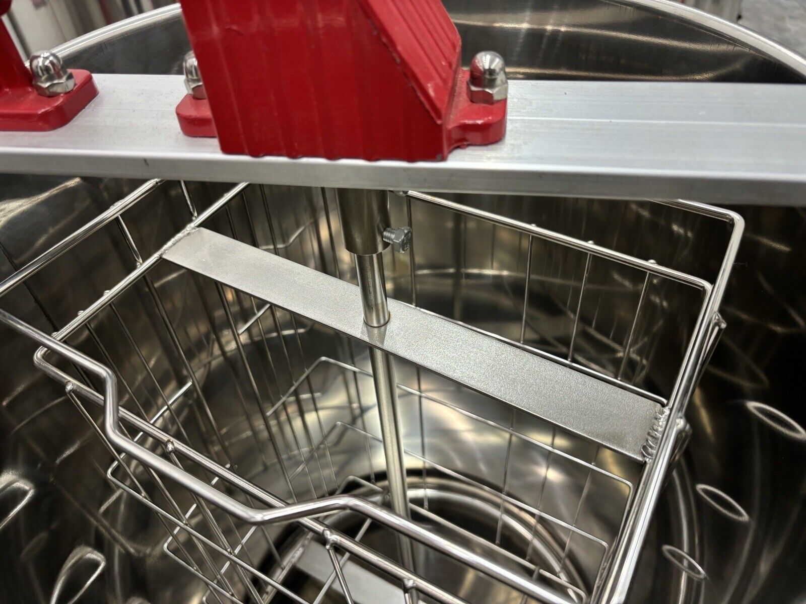 Stainless Steel Manual Honey Extractor for 2 Frames